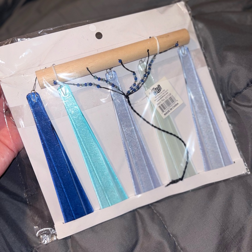 Nwt glass hanging decor